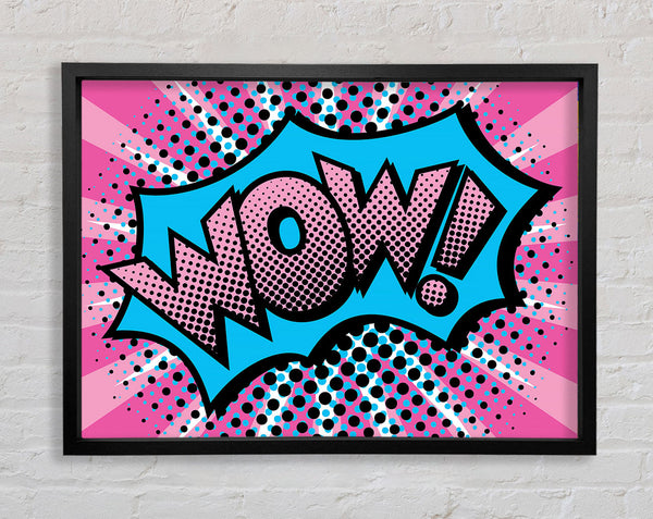Pink Wow Framed Print