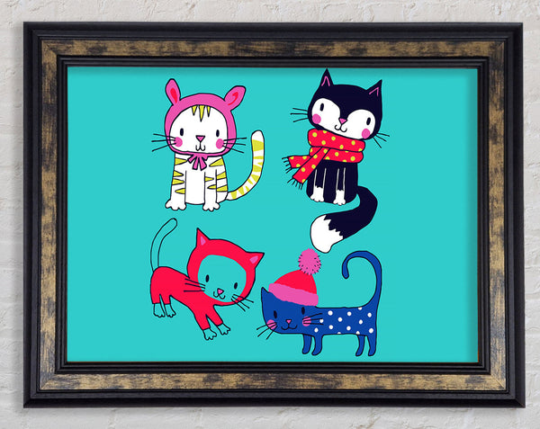 Cats In Winter