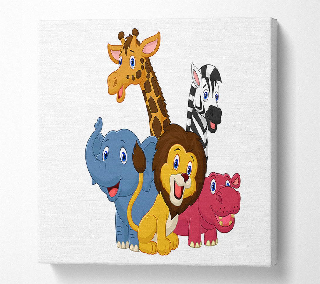  A Canvas Print of Jungle Friends 2 Canvas Art