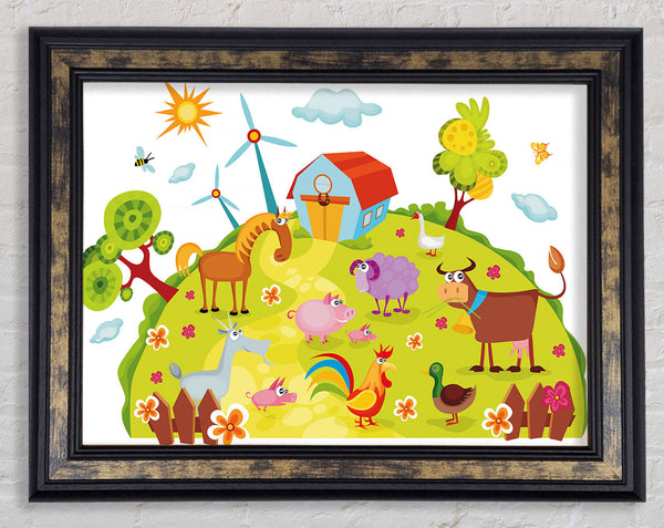 Farm Animals Framed Print