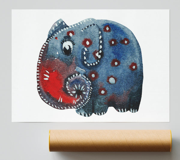 Elephant Paint Giclee Print