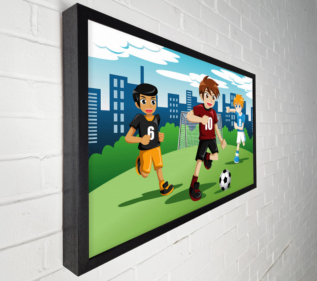  A Canvas Print of Football Kids Canvas Wall Art
