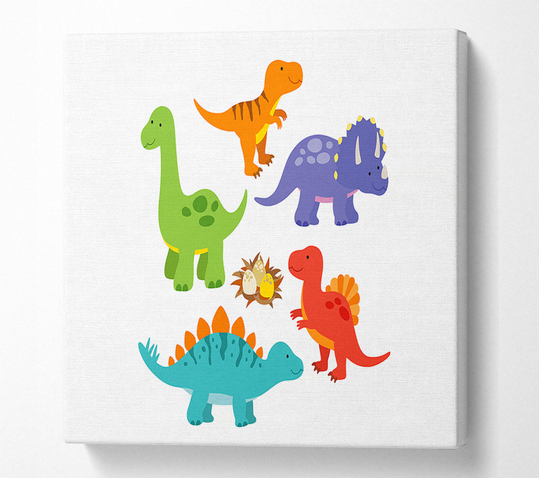  A Canvas Print of Dinosaur Tribe 2 Canvas Art