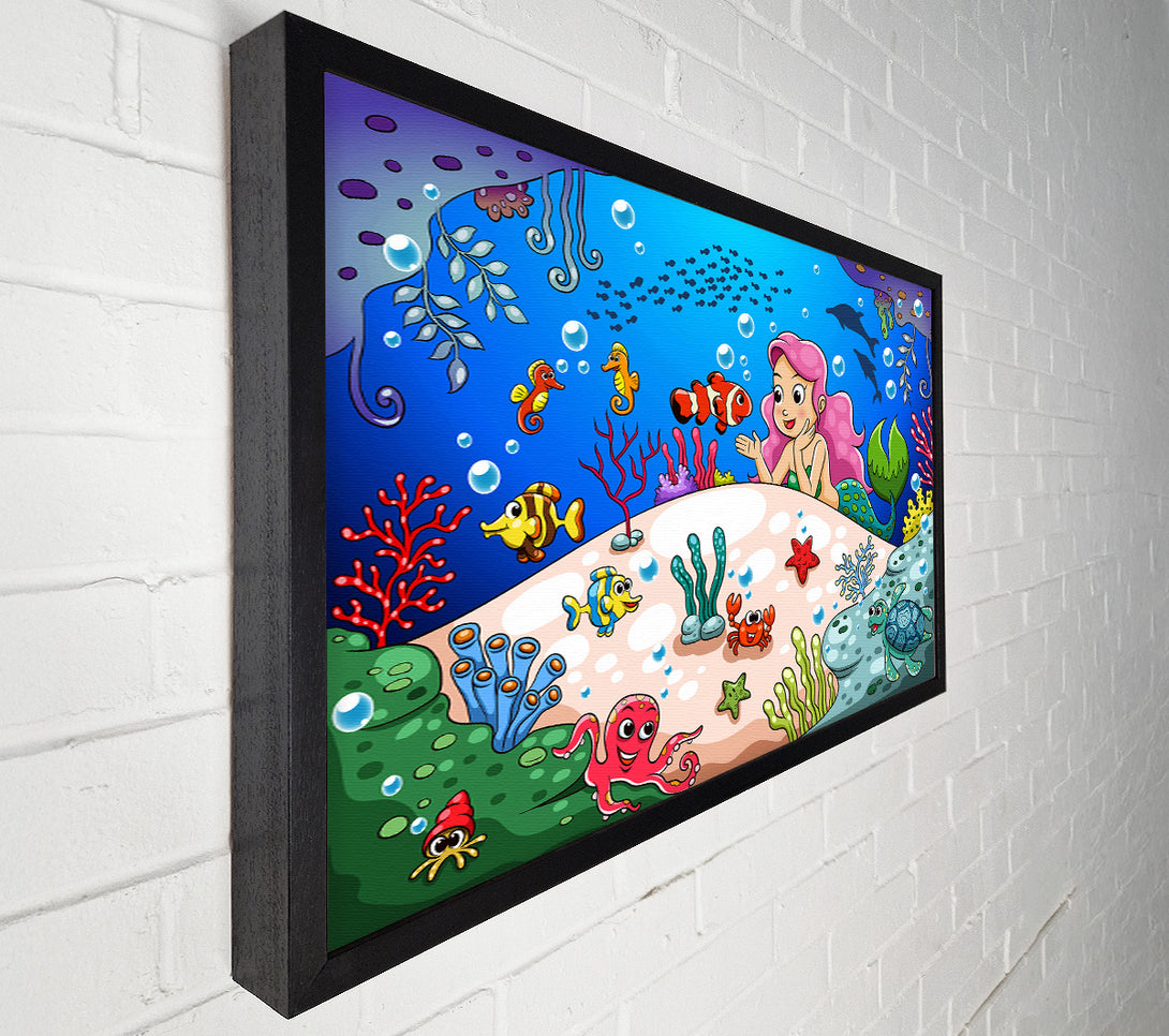  A Canvas Print of Mermaid And Friends Canvas Art