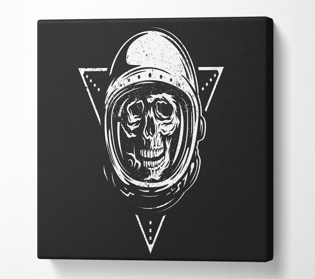  A Canvas Print of Spaceman Skull Canvas Print