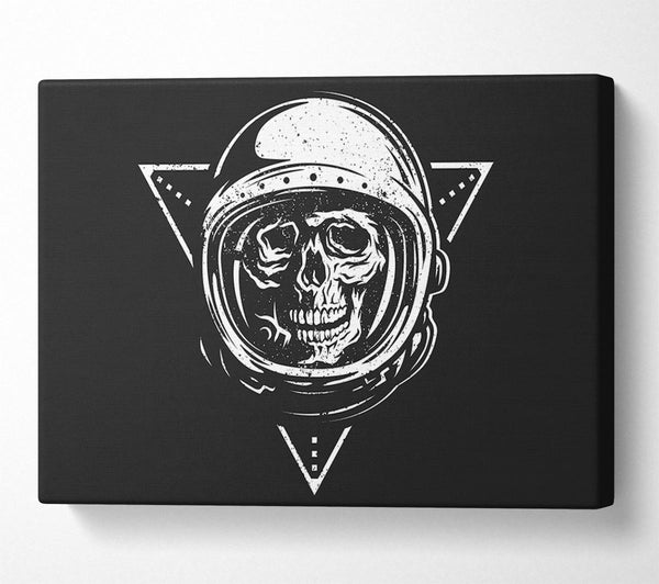  A Canvas Print of Spaceman Skull Canvas Print