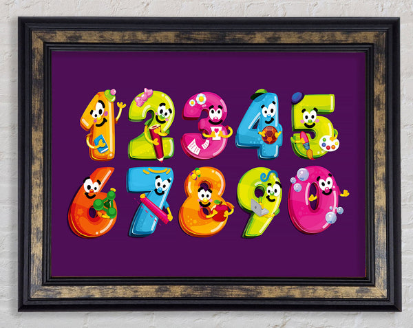 Happy Counting Framed Print