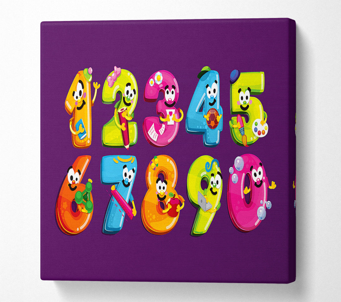  A Canvas Print of Happy Counting Canvas Print