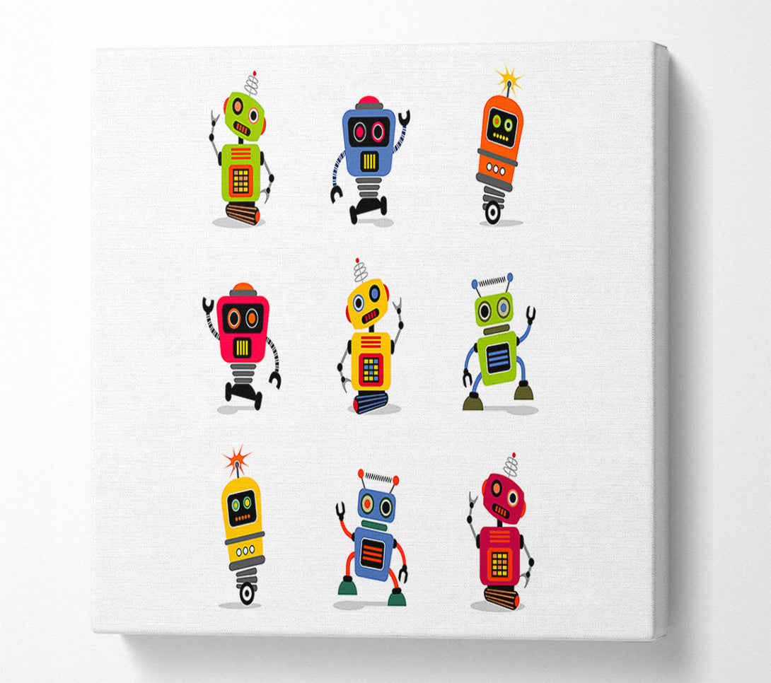  A Canvas Print of Robot Tribe Canvas Print