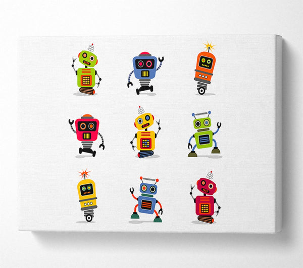  A Canvas Print of Robot Tribe Canvas Print