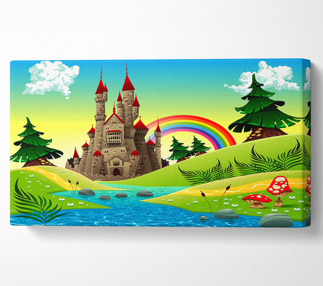  A Canvas Print of Magical Castle Far Far Away Canvas Print