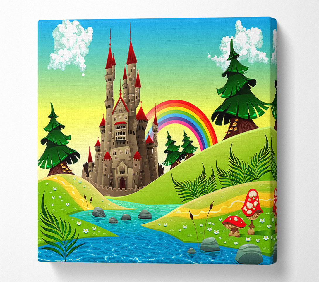  A Canvas Print of Magical Castle Far Far Away Canvas Print