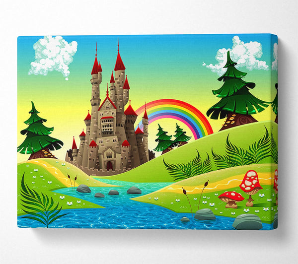  A Canvas Print of Magical Castle Far Far Away Canvas Print