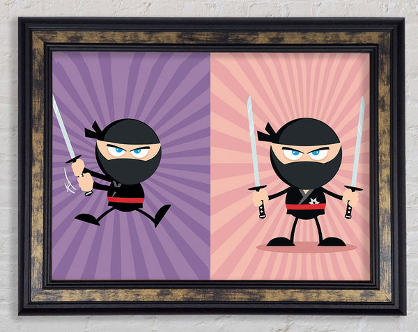 Ninja Duo Framed Print