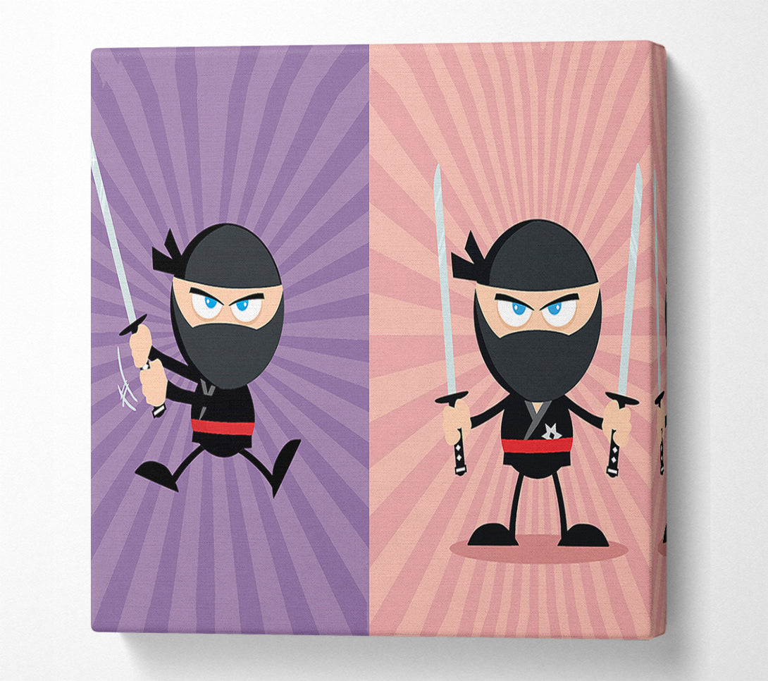  A Canvas Print of Ninja Duo Canvas Art