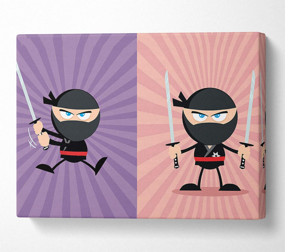  A Canvas Print of Ninja Duo Canvas Art