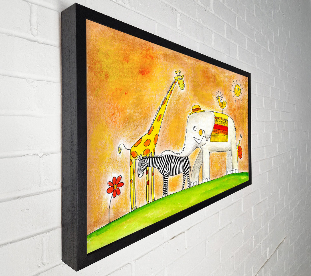  A Canvas Print of Safari Sunshine Love Canvas Art