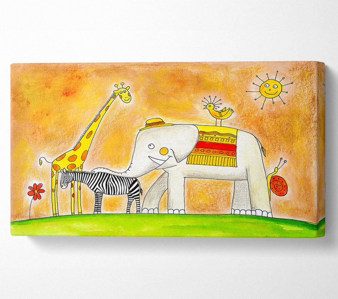  A Canvas Print of Safari Sunshine Love Canvas Art