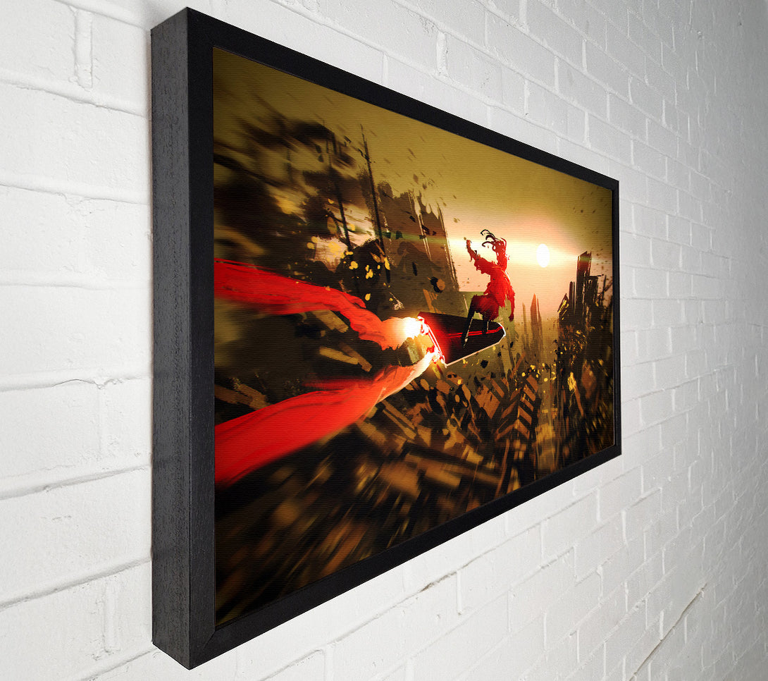  A Canvas Print of Futuristic Skateboard Canvas Wall Art