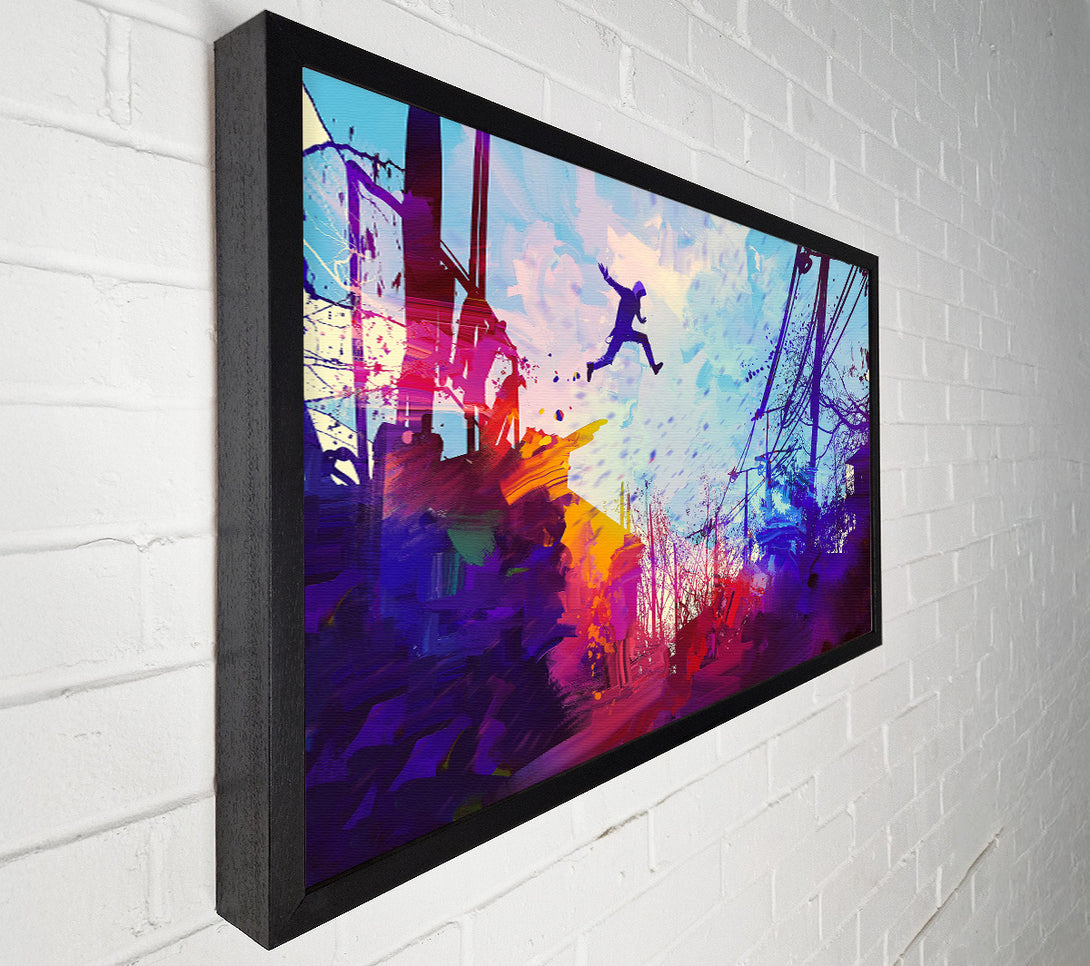  A Canvas Print of Base Jumper Canvas Wall Art