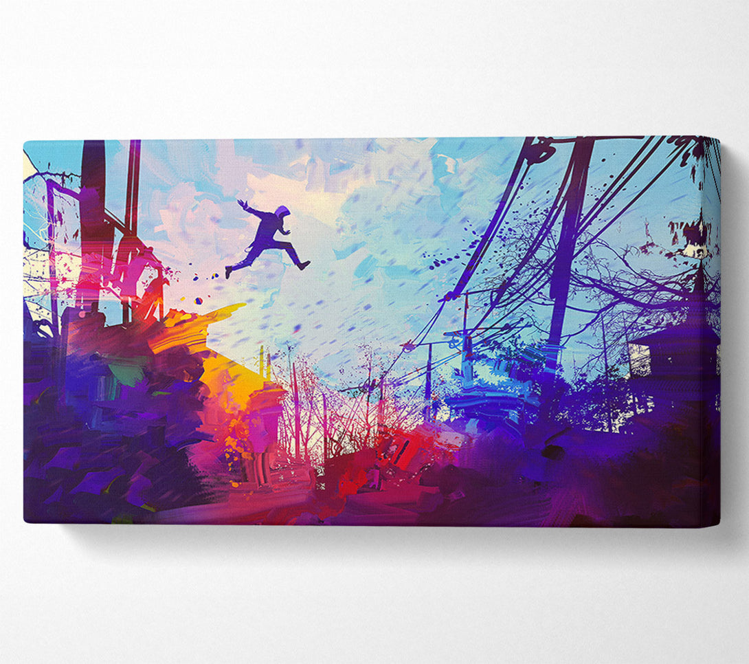  A Canvas Print of Base Jumper Canvas Wall Art