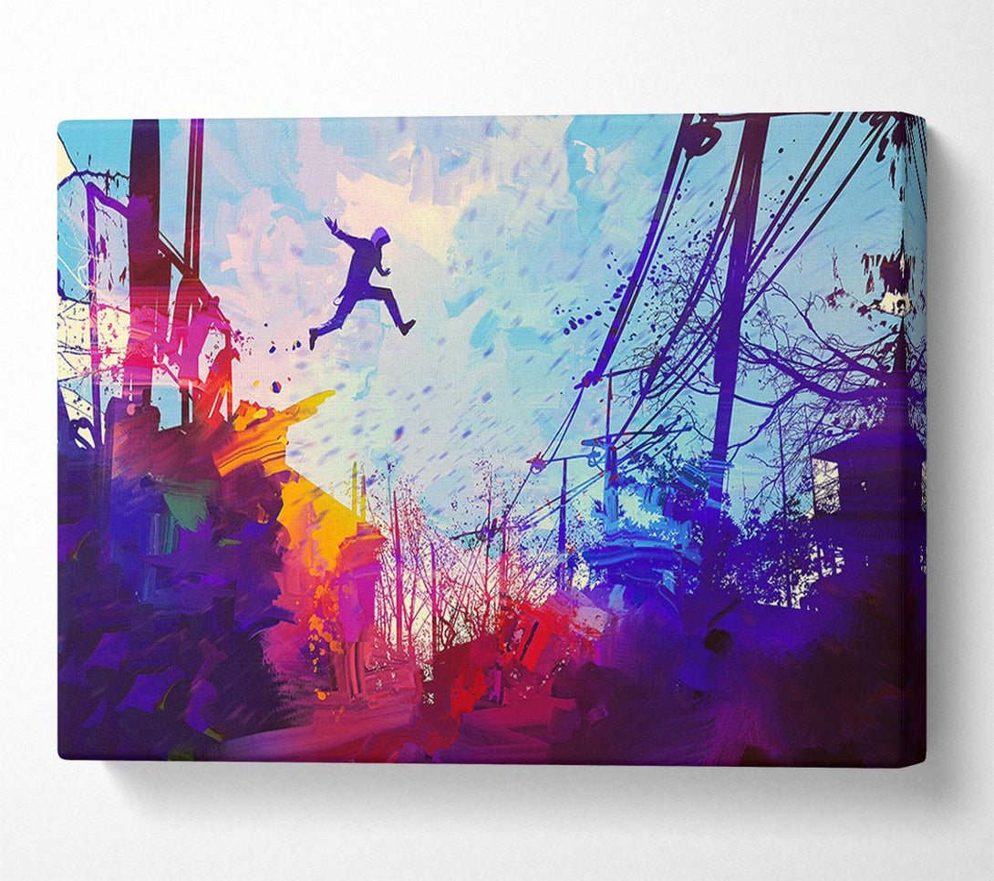  A Canvas Print of Base Jumper Canvas Wall Art