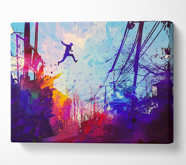  A Canvas Print of Base Jumper Canvas Wall Art