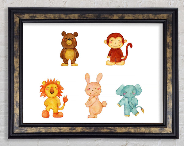 Animal Fun Framed Print