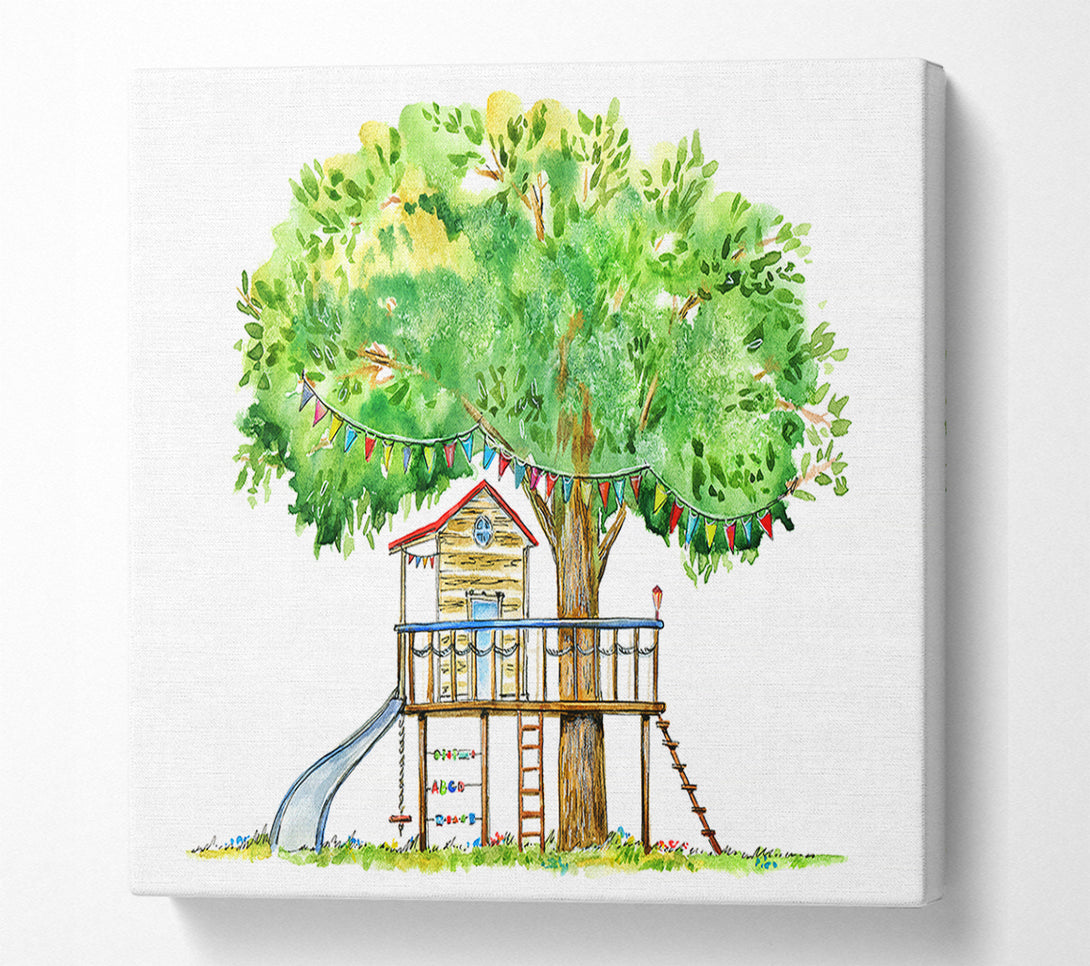  A Canvas Print of Perfect Tree House Canvas Art