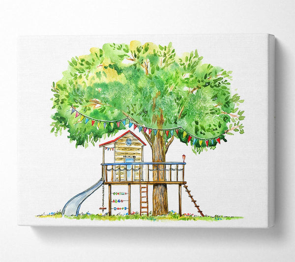  A Canvas Print of Perfect Tree House Canvas Art