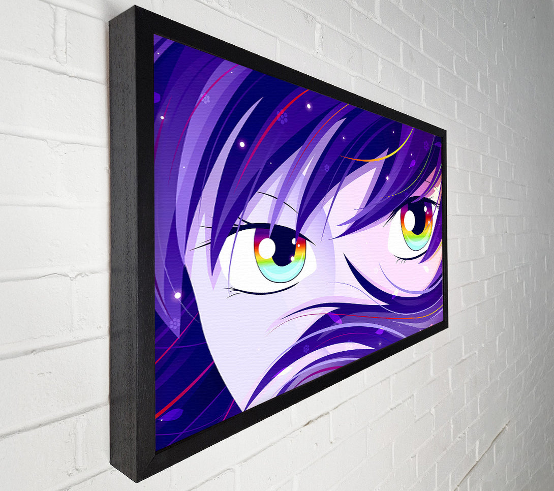  A Canvas Print of Anime Rainbow Eyes Canvas Wall Art
