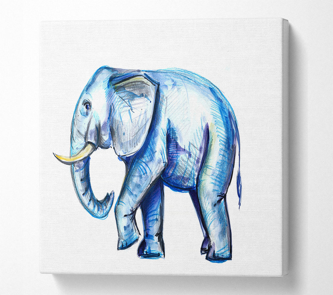  A Canvas Print of Wondering Elephant Canvas Wall Art