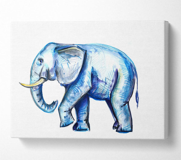  A Canvas Print of Wondering Elephant Canvas Wall Art