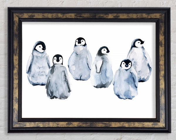 Penguin Family Framed Print