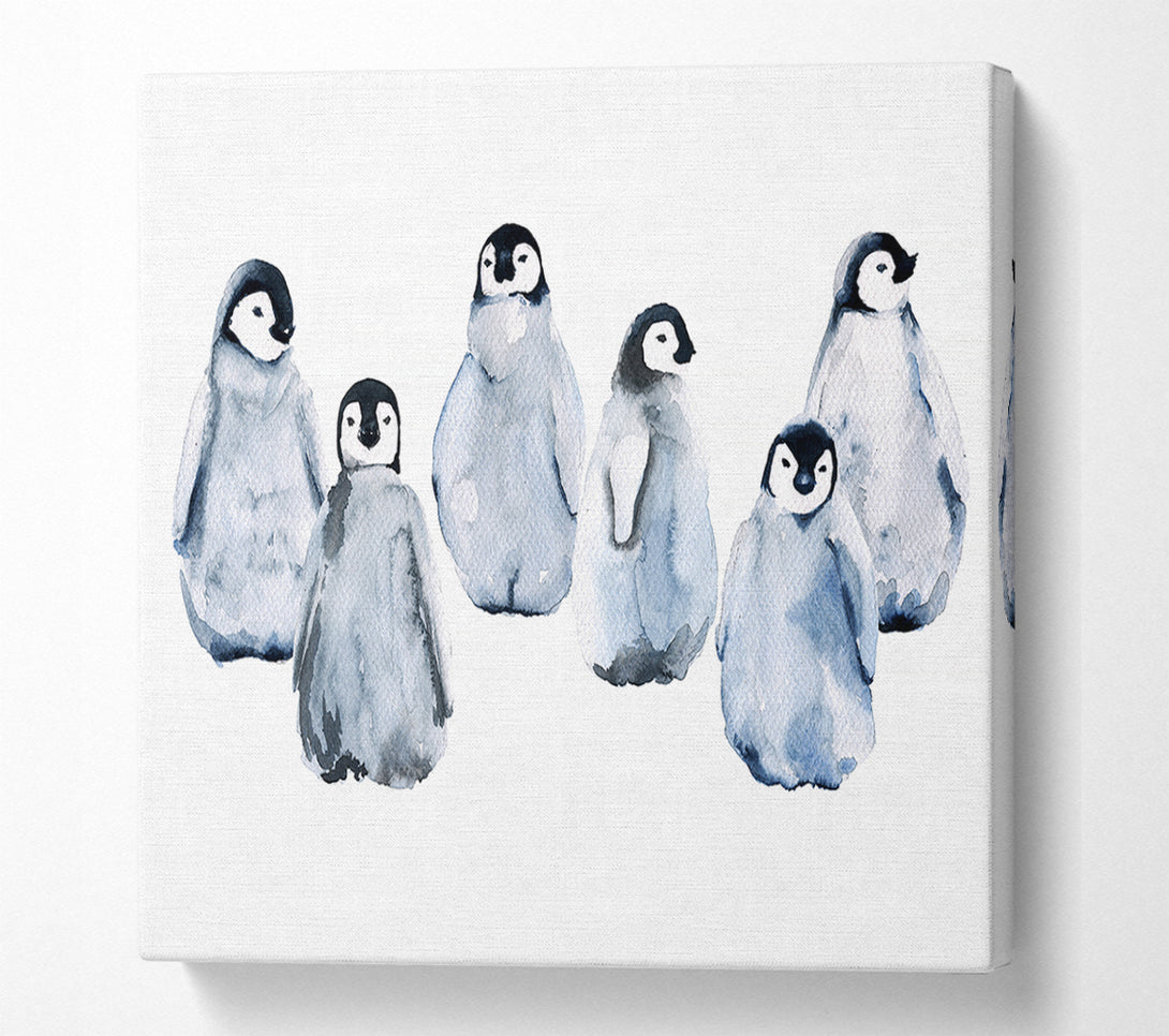  A Canvas Print of Penguin Family Canvas Wall Art