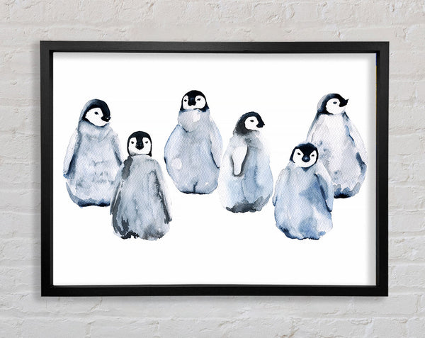 Penguin Family Framed Print