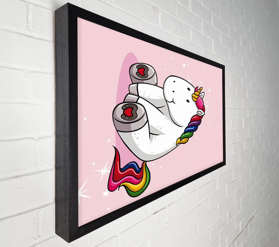  A Canvas Print of Unicorn Love Canvas Wall Art