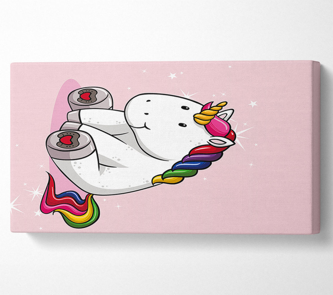  A Canvas Print of Unicorn Love Canvas Wall Art