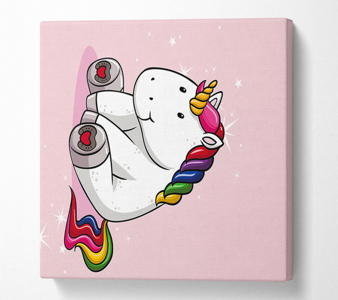  A Canvas Print of Unicorn Love Canvas Wall Art