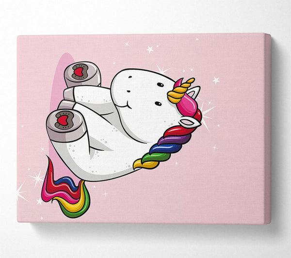  A Canvas Print of Unicorn Love Canvas Wall Art