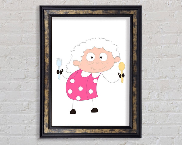 Grannies Kitchen Framed Print
