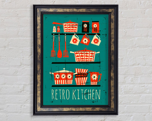 Retro Kitchen 2 Framed Print
