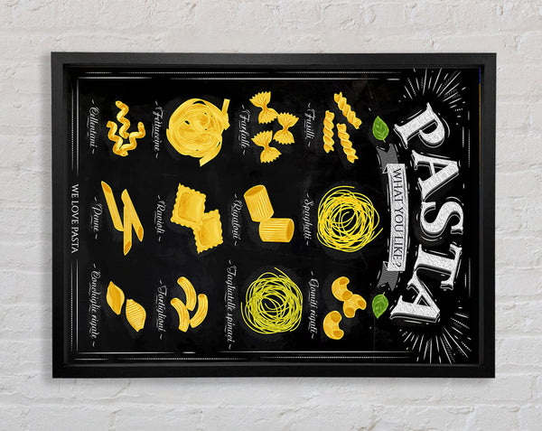 We Love Pasta Framed Print