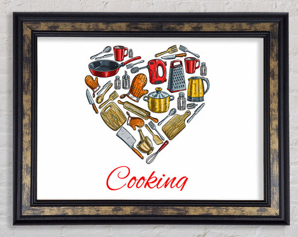 I Love Cooking 1 Framed Print