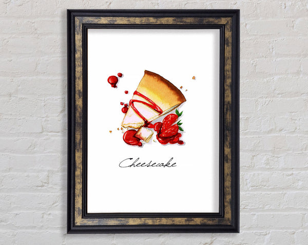 Strawberry Cheesecake Framed Print