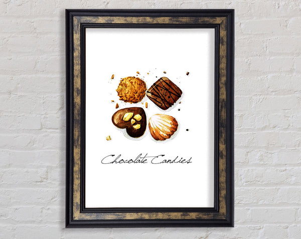 Chocolate Biscuit Cookies Framed Print