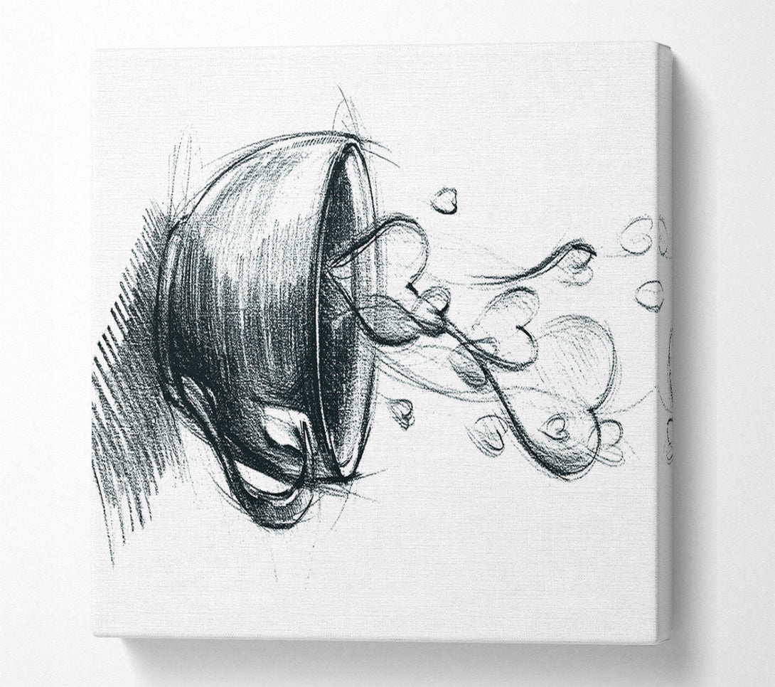  A Canvas Print of Coffee Lover 1 Canvas Print