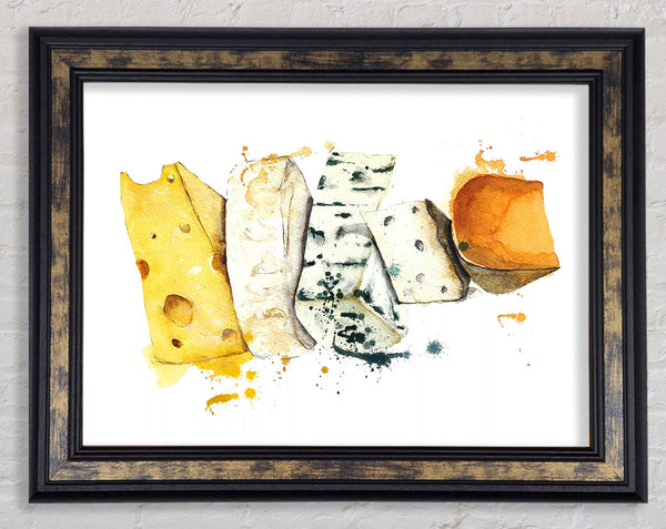 Cheese Selection Framed Print