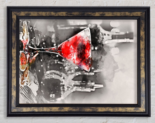 Red Cocktail Framed Print