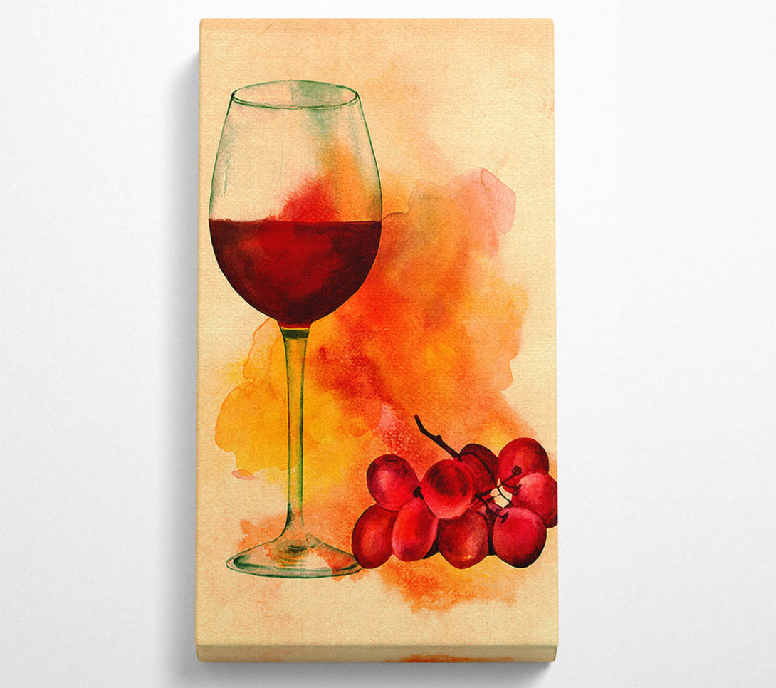  A Canvas Print of Red Wine Grapes Canvas Print